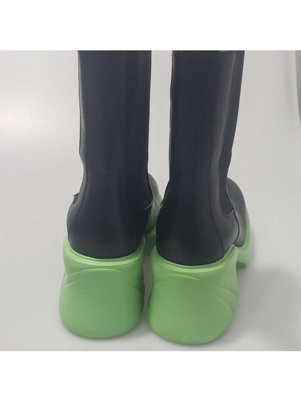 Bottega Veneta Flash Chelsea Boots Black Green Women’s EU 38.5/US 8.5 - Picture 3 of 8